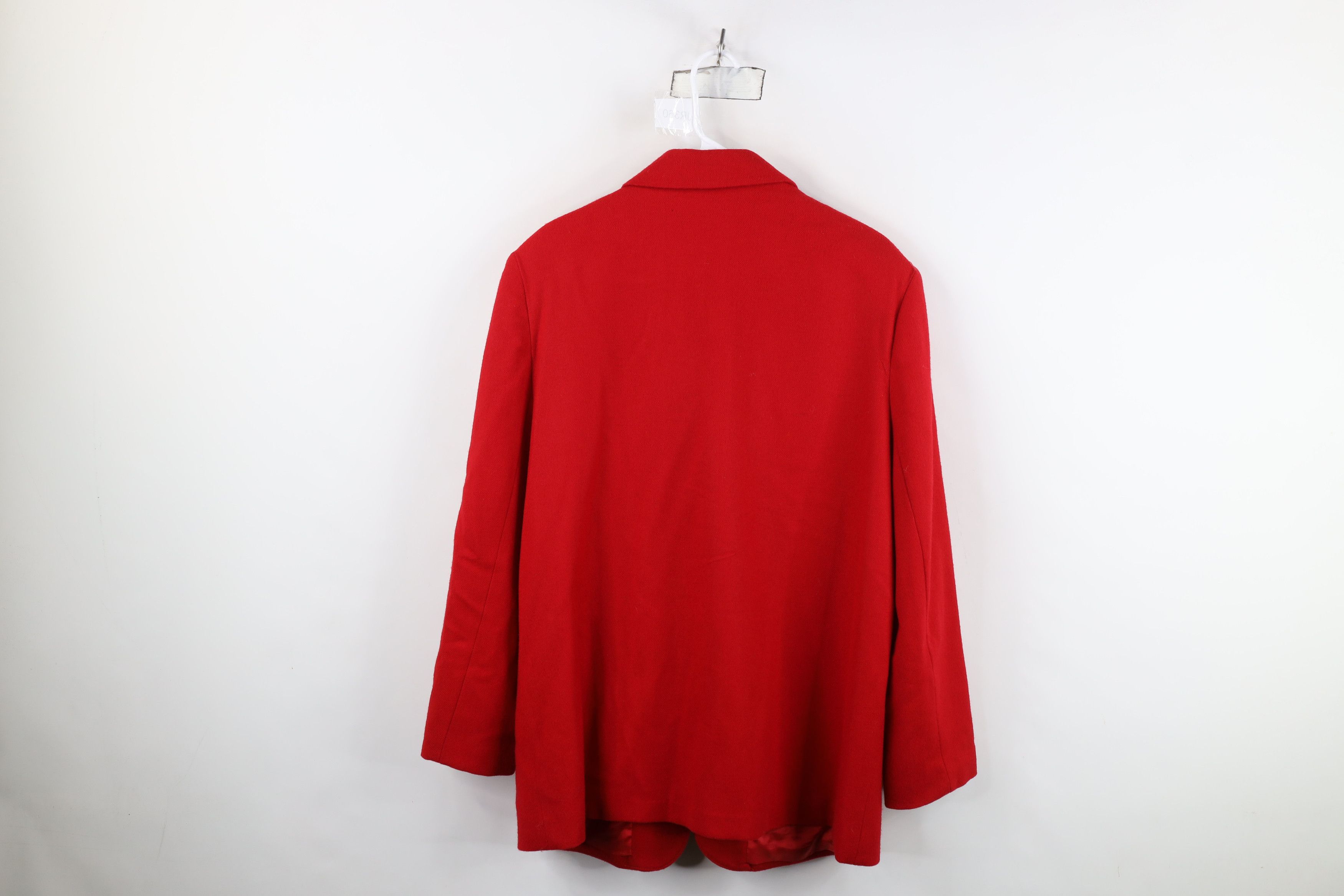 Vintage Vintage 90s Streetwear Button Blazer Suit Coat Jacket Red Size XXL / US 16-18 / IT 52-54 - 13 Thumbnail