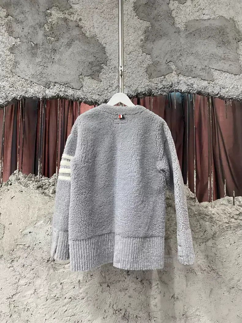 Thom Browne Thom Browne Leather and Fur Integrated Cardigan Jacket Size US XS / EU 42 / 0 - 2 Thumbnail