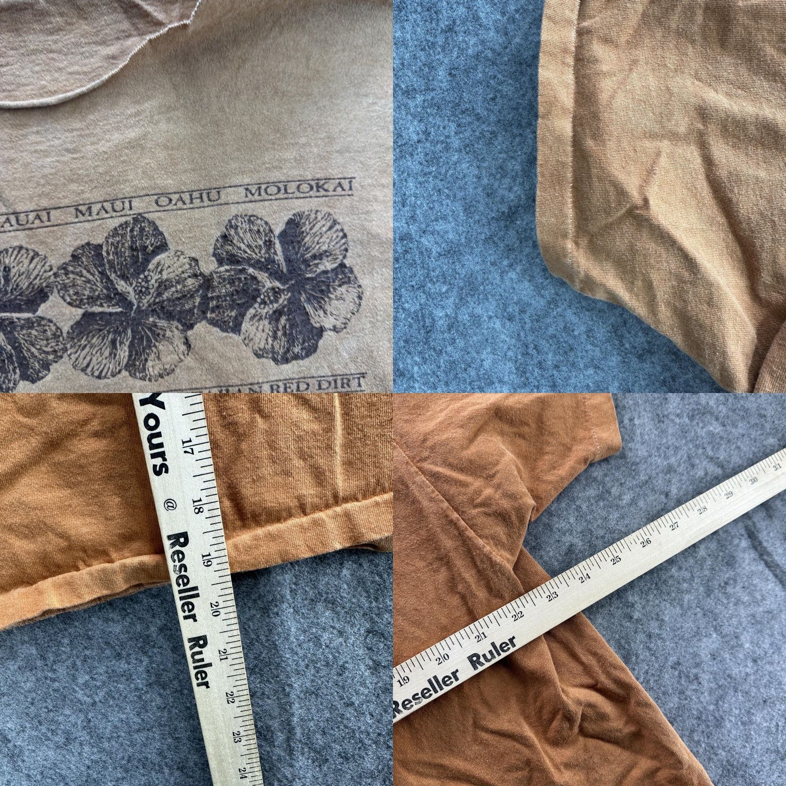Paradise VINTAGE Paradise Sportswear Shirt Womens Medium Cropped Brown Floral Hawaiian 90s Size M / US 6-8 / IT 42-44 - 8 Thumbnail