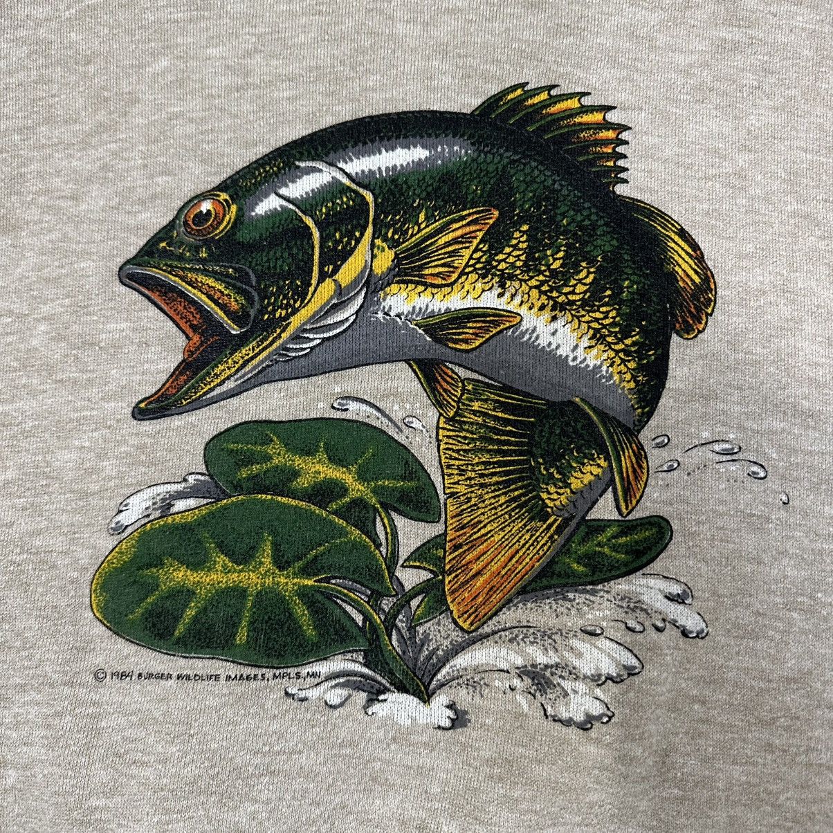 Russell Athletic Crazy vintage 80’s bass fishing Russell Athletic sweater Size US L / EU 52-54 / 3 - 2 Thumbnail