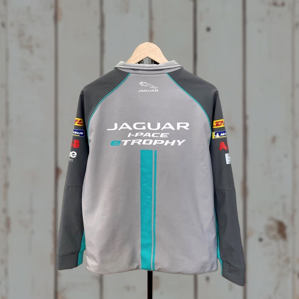 Vintage Jaguar I Pace eTrophy Nascar Racing Jacket Gray L Mens XS? Size US L / EU 52-54 / 3 - 1 Thumbnail