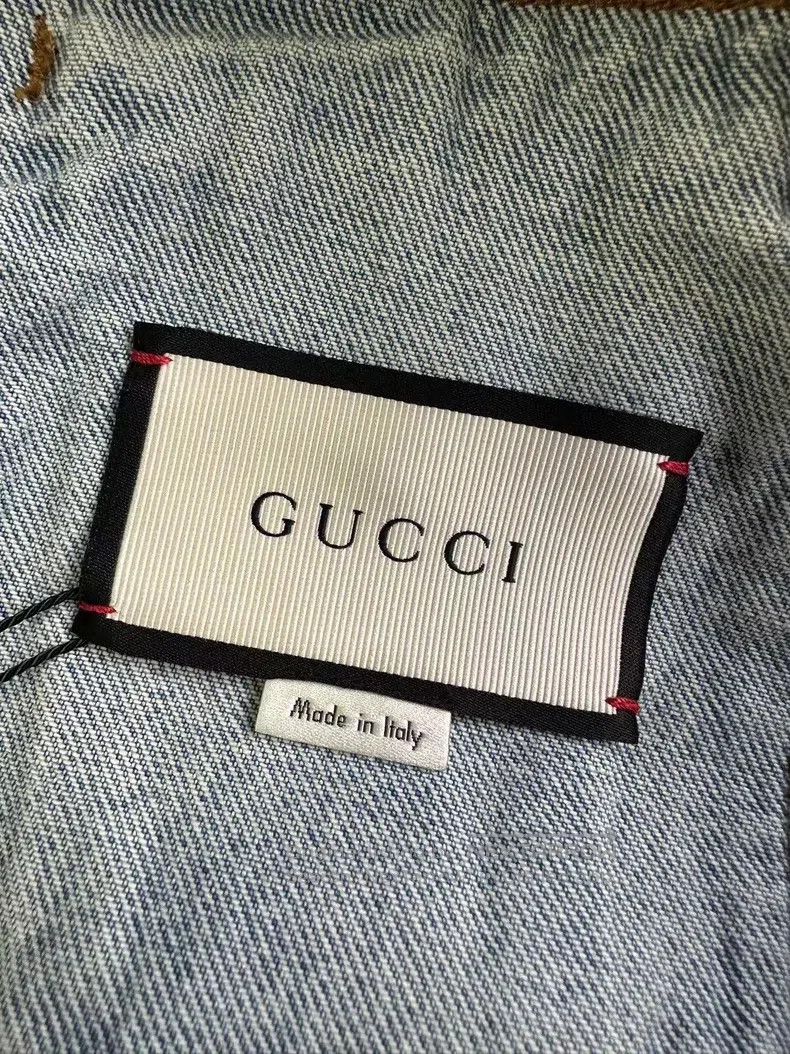 Gucci Gucci Washed light blue embroidered denim jacket Size US S / EU 44-46 / 1 - 4 Thumbnail