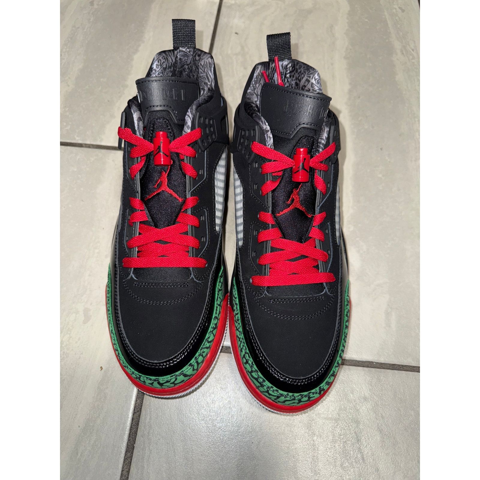 Jordan Brand Jordan Spizike Low Black Classic Green White Varsity Red 8M Size US 8 / EU 41 - 2 Thumbnail