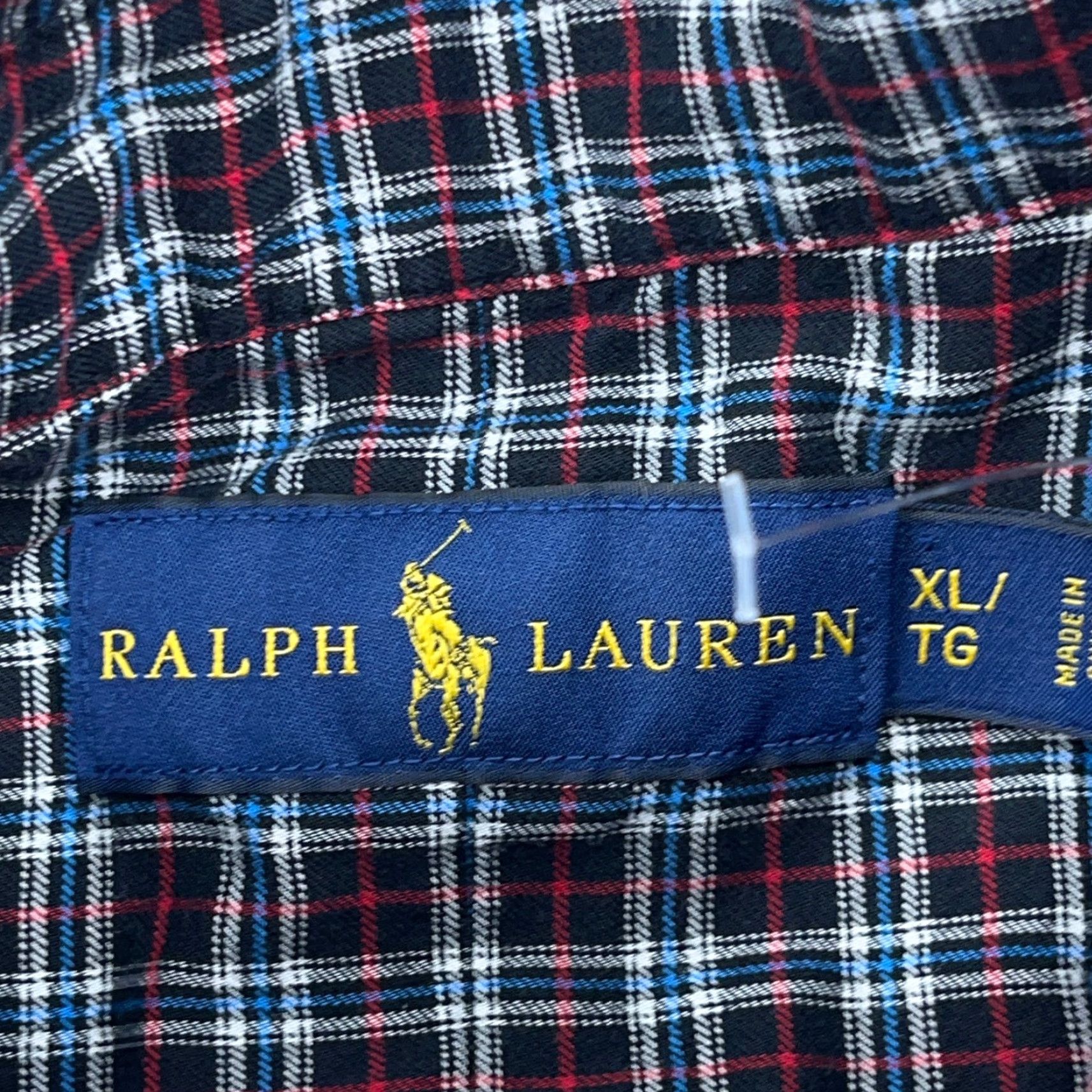 Ralph Lauren Ralph Lauren Shirt Men XL Black Plaid Flannel Button-Up Casual Adult Size US XL / EU 56 / 4 - 5 Thumbnail
