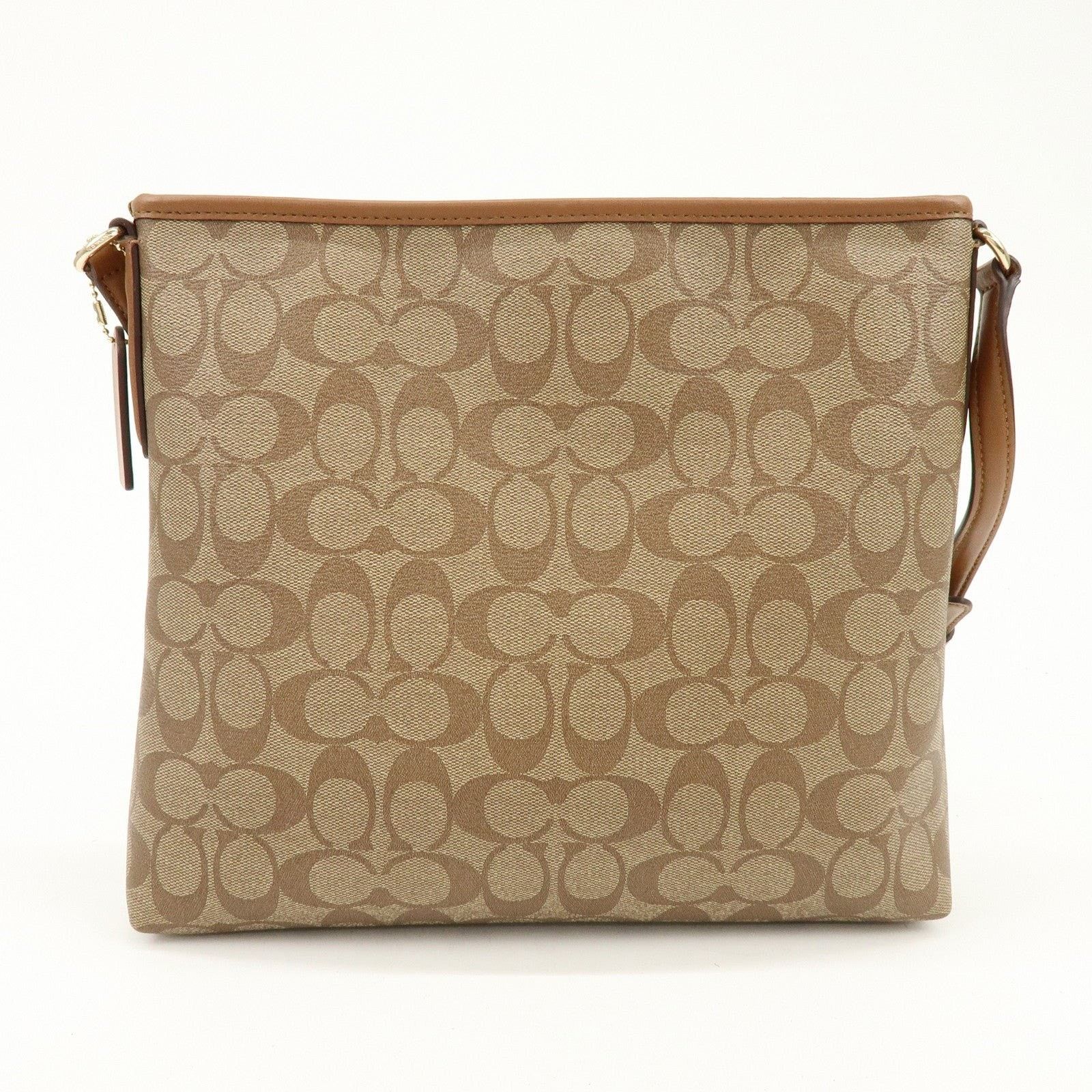 Coach Coach Signature PVC Coated Canvas Crossbody Bag Brown Size ONE SIZE - 2 Thumbnail