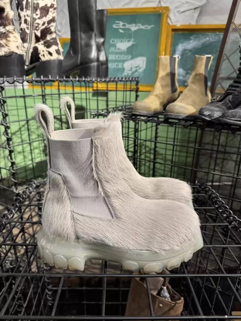Rick Owens Rick Owens Horse-hair boots Size US 6.5 / IT 36.5 - 3 Thumbnail