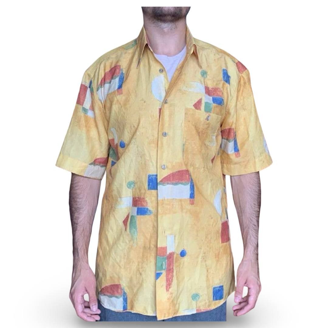 Vintage VTG coloured shirt #495 Size US M / EU 48-50 / 2 - 1 Thumbnail