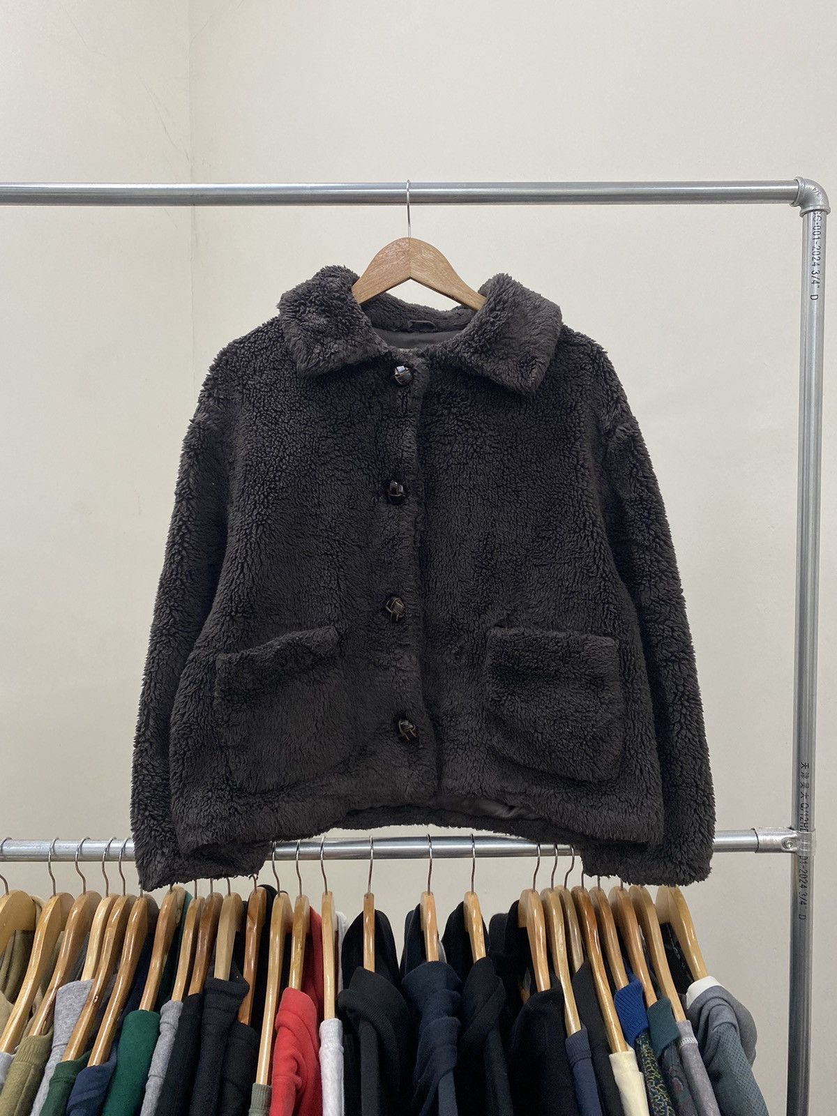 Designer × Zara ZARA FLEECE CROP JACKET BOXY HAIRY FLUFFY MOHAIR Size M / US 6-8 / IT 42-44 - 1 Thumbnail