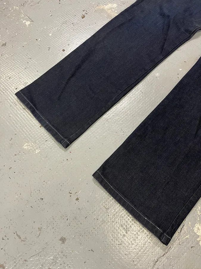 Marithe + Francois Girbaud 2000s Marithé + François Girbaud Navy Brut Denim Jeans Size US 34 / EU 50 - 6 Thumbnail