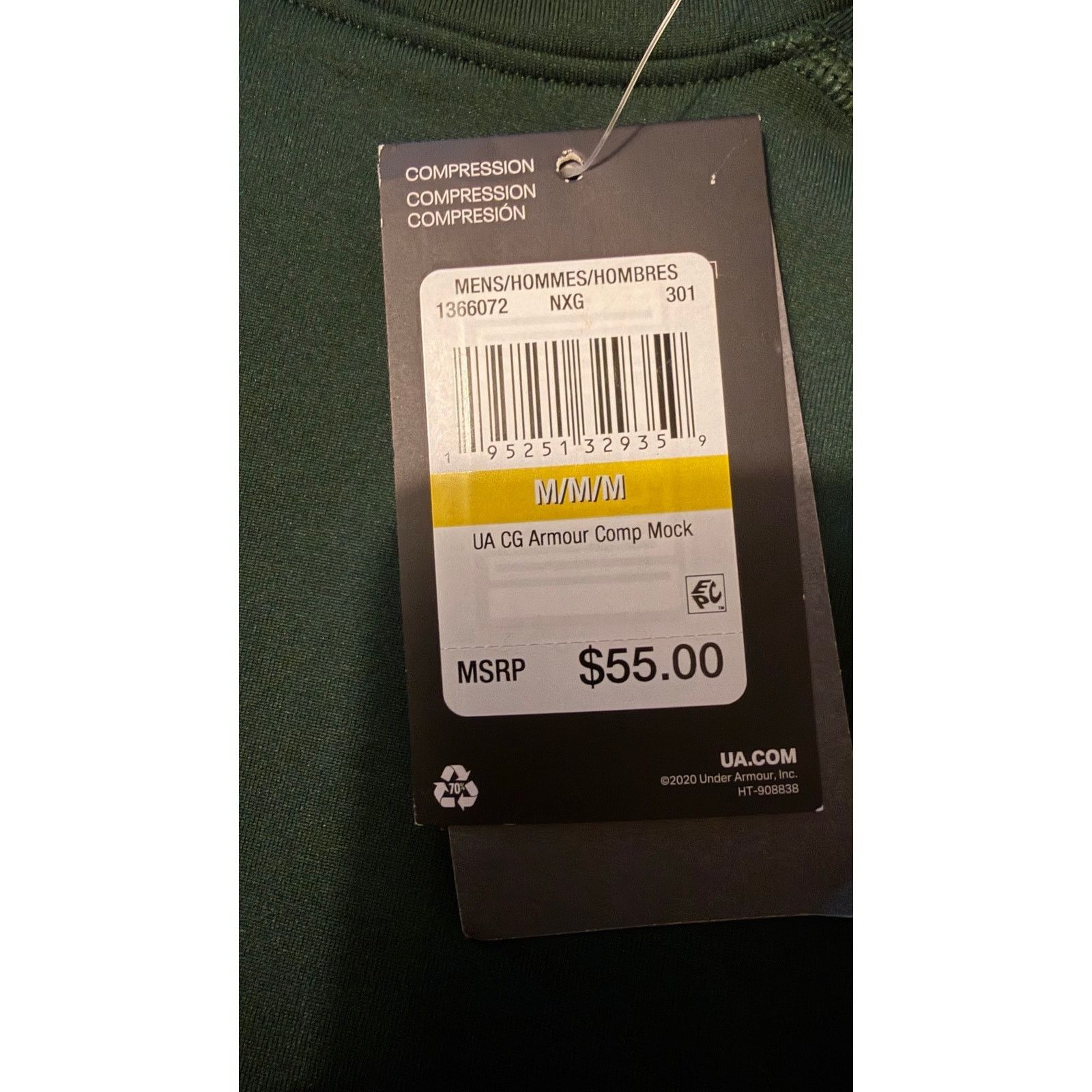 Under Armour NWT Under Armour ColdGear Compression Mock LS Top M Size US M / EU 48-50 / 2 - 9 Thumbnail