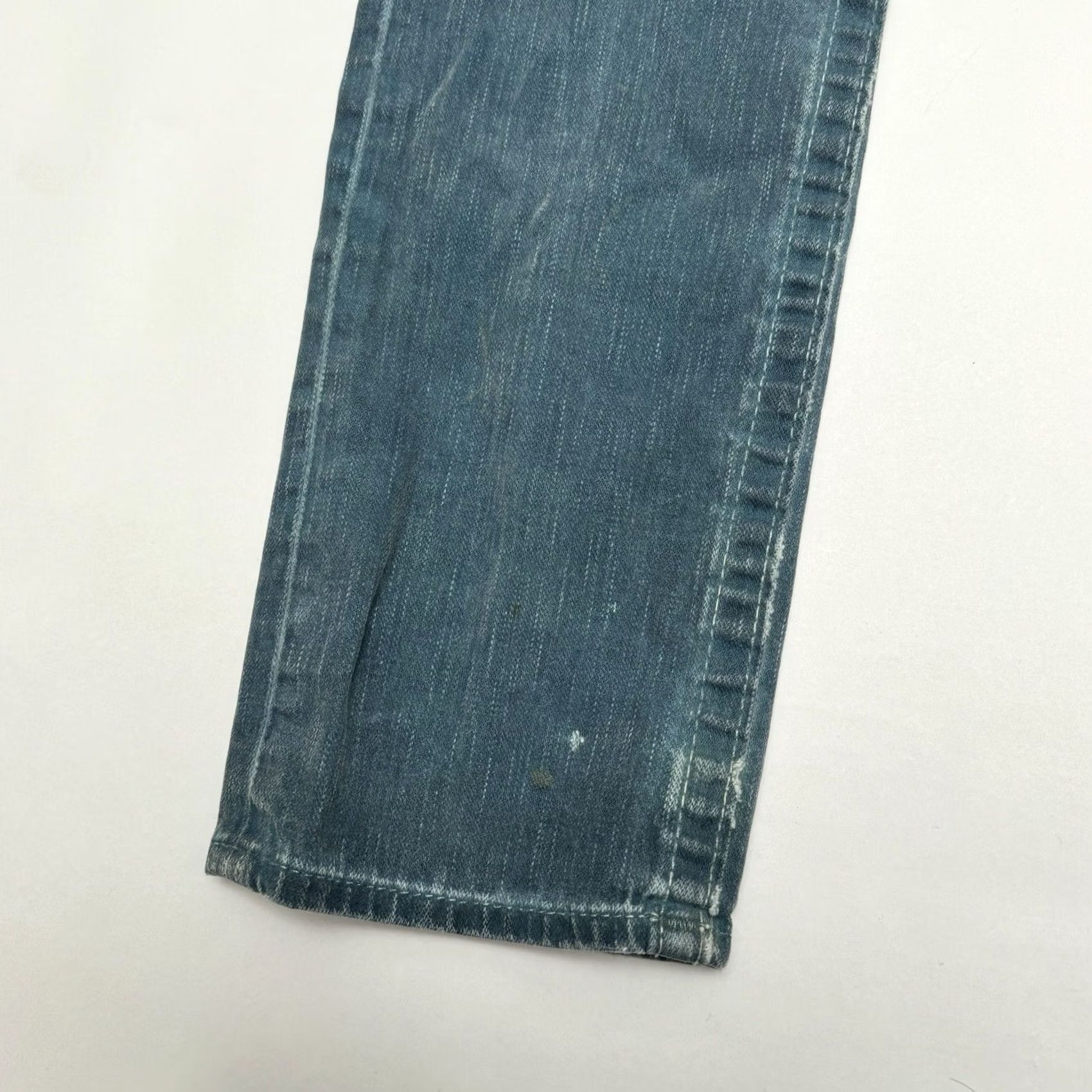 True Religion TRUE RELIGION Geno Jeans Straight Distressed USA 30x31 Mens Blue Size US 30 / EU 46 - 3 Thumbnail