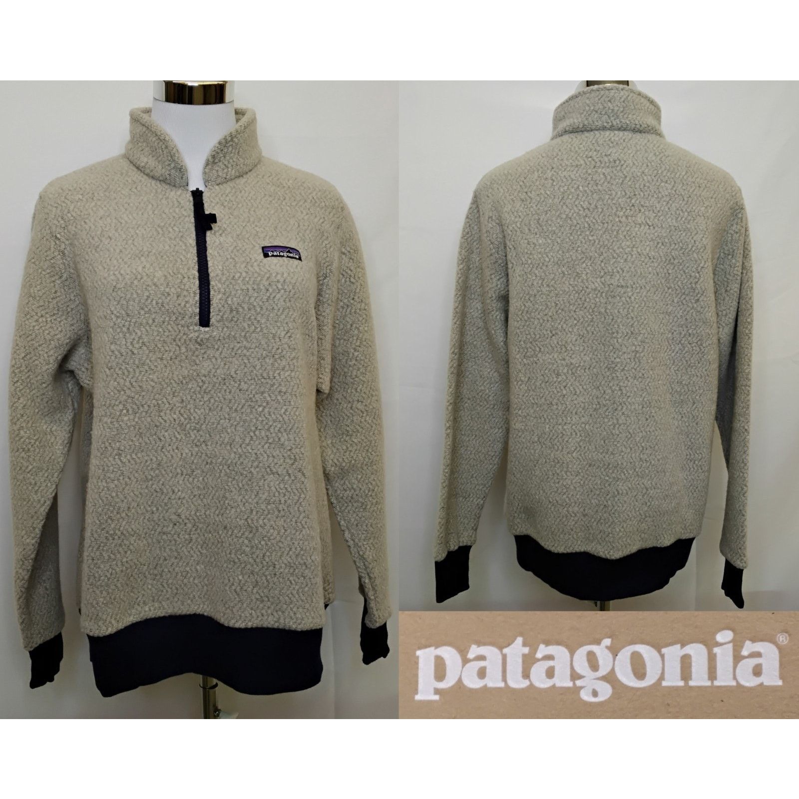 Patagonia Patagonia Woolyester Fleece Women's L Heathered Oatmeal NWT Size L / US 10 / IT 46 - 1 Thumbnail