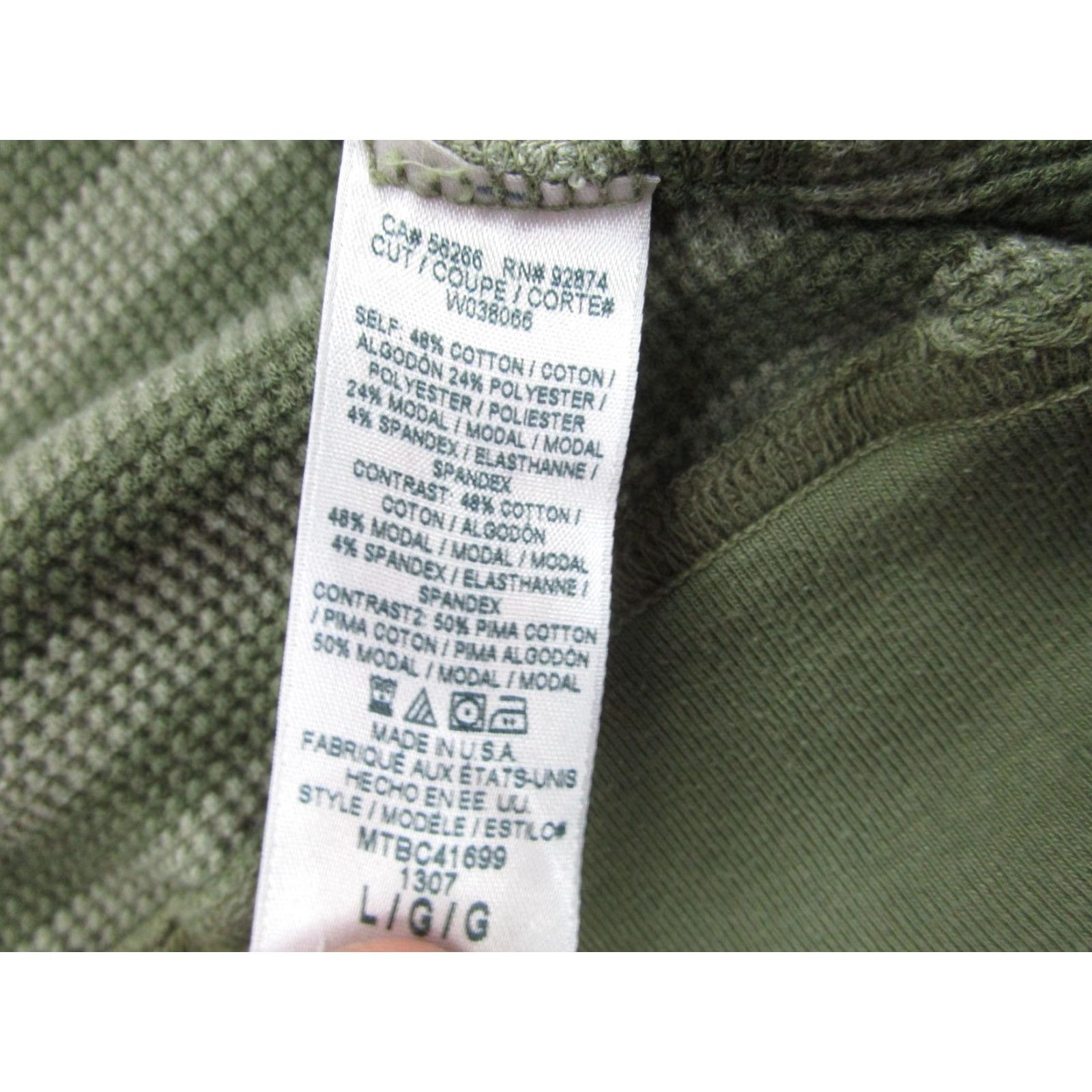 Splendid Splendid Mills Pullover Shirt Mens Large Green Waffle Raglan Crew Knit Striped Made USA Size US L / EU 52-54 / 3 - 7 Thumbnail