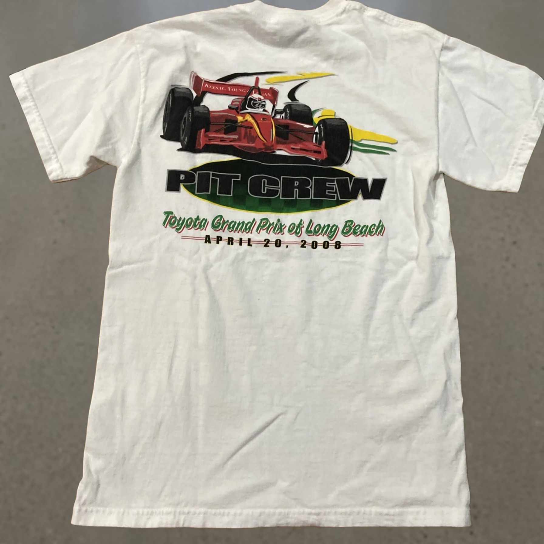 Gildan Gildan Grand Prix Long Beach T Shirt Men S White 2000s Auto racing Cotton Short Sleeve Crew Neck Graphic Print 34th annual Size US S / EU 44-46 / 1 - 1 Thumbnail