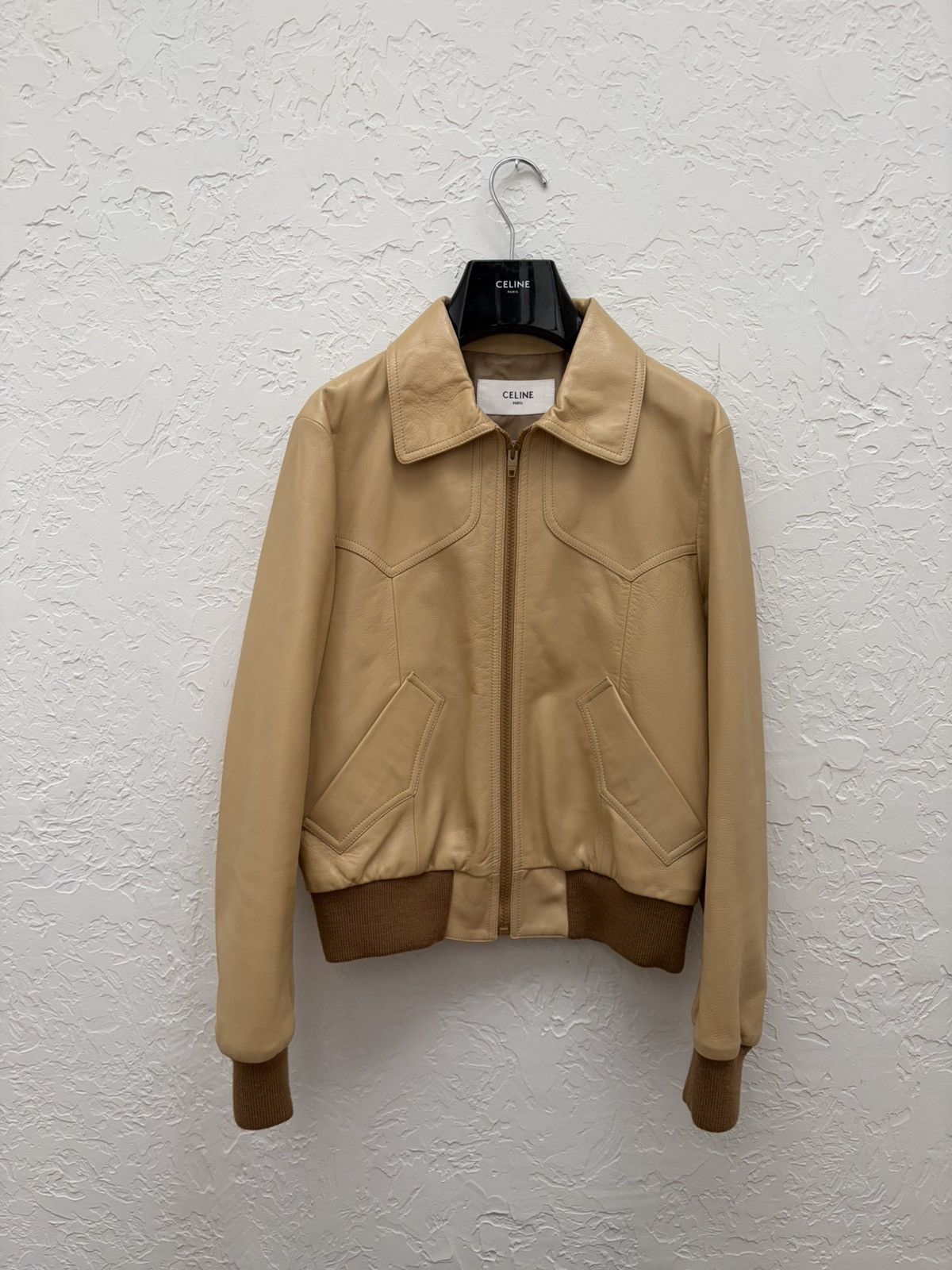 ジャケット・アウター CELINE hedi slimane 19aw44 Celine × Hedi Slimane Ultra Rare SS19 Python Leather Jacket Sz44