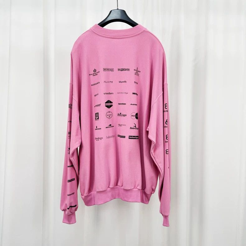Balenciaga Balenciaga Multi-Element Full Print Logo Sweatshirt Size US M / EU 48-50 / 2 - 2 Thumbnail