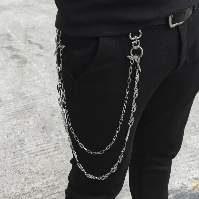 Japanese Brand × Jewelry Flaming Angel Wings Punk Pants Chain Size ONE SIZE - 8 Thumbnail