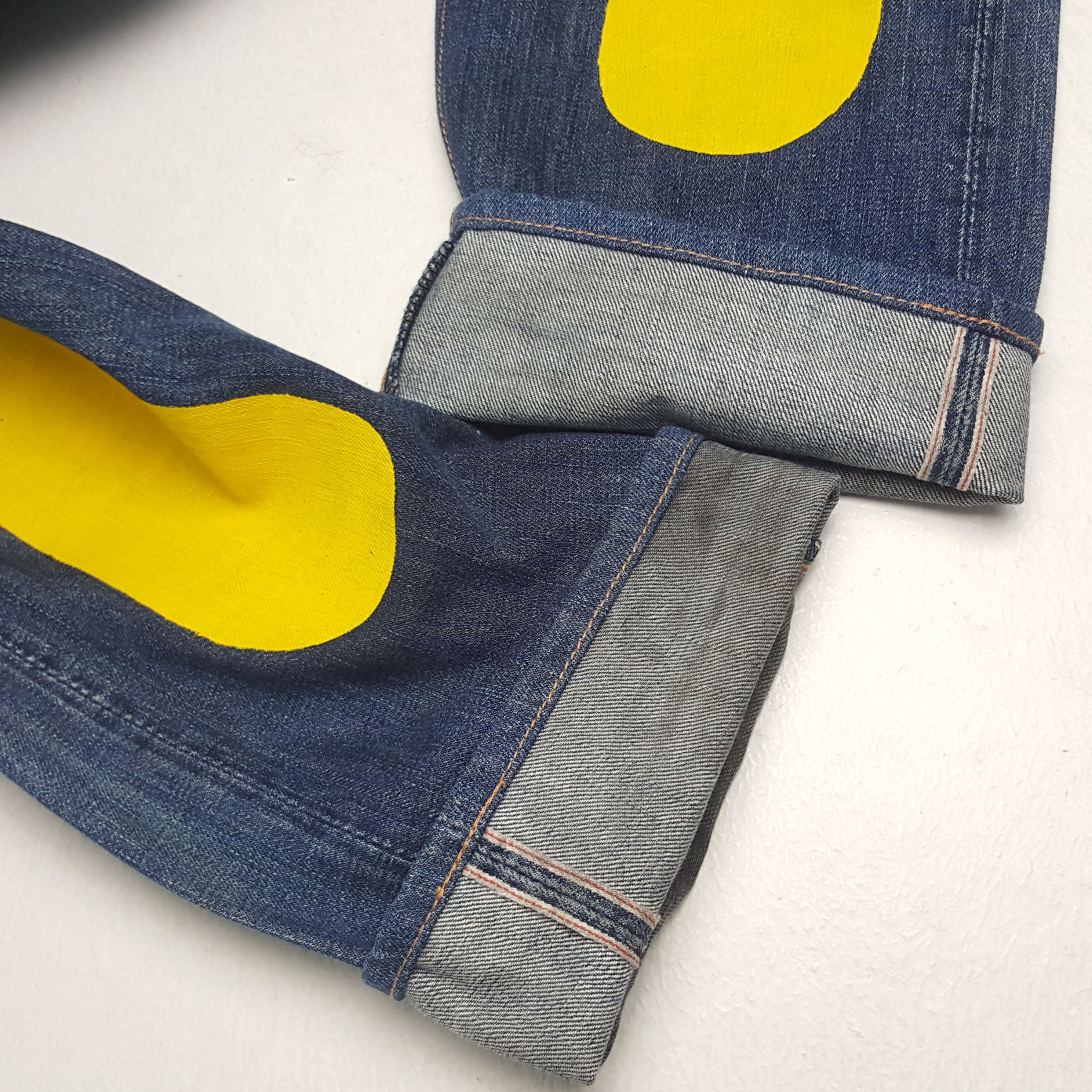 Evisu × Japanese Brand × Vintage Vintage Evisu Japanese Brand Daicock Custom Art Denim Jeans Size US 30 / EU 46 - 14 Thumbnail