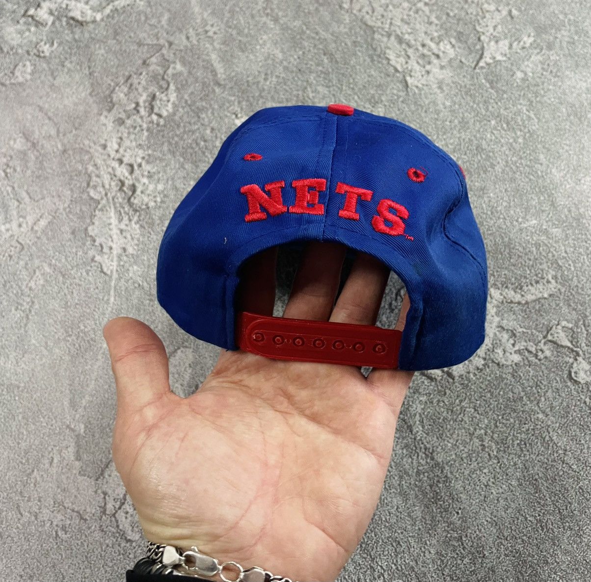 Logo 7 Vintage 90’s New Jersey NETS Logo 7 NBA Cap / Snapback Hat Size ONE SIZE - 8 Thumbnail