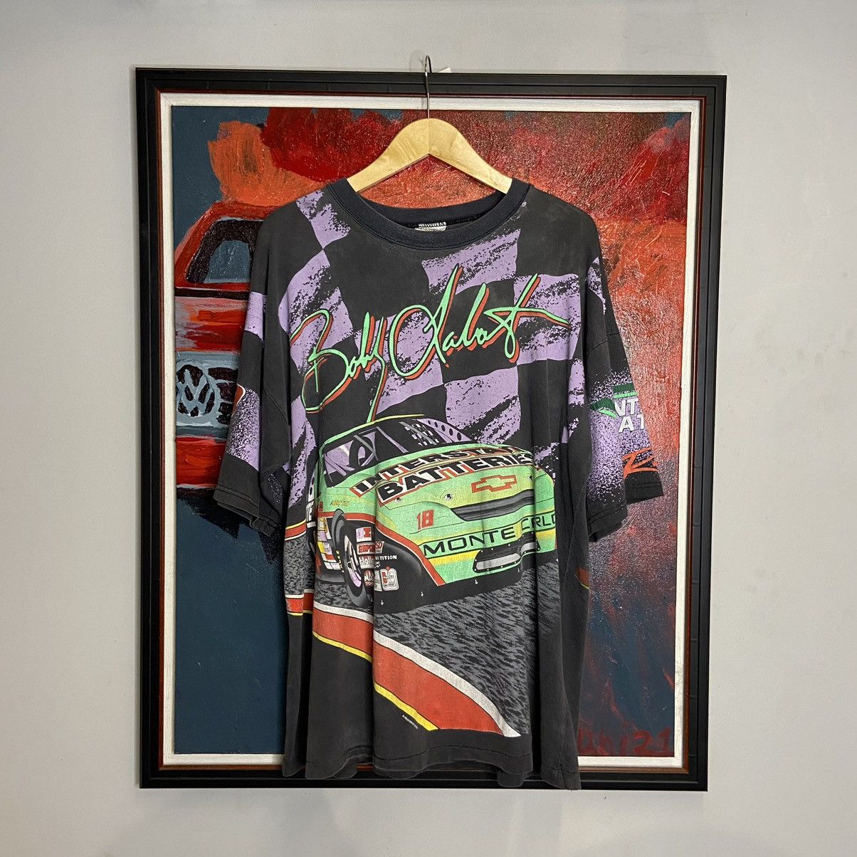 image of Nascar Bobby Labonte Interstate Batteries 1995 in Black, Men's (Size XL)