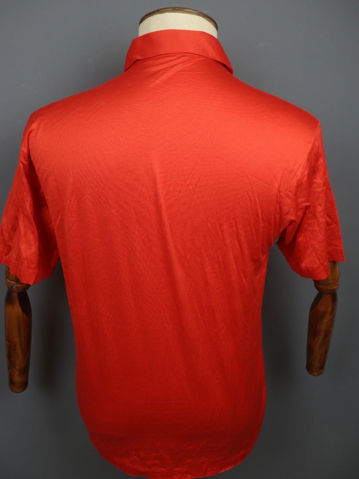 Givenchy Givenchy Red Cotton Collared Popover Polo Shirt Size L Size US L / EU 52-54 / 3 - 9 Thumbnail