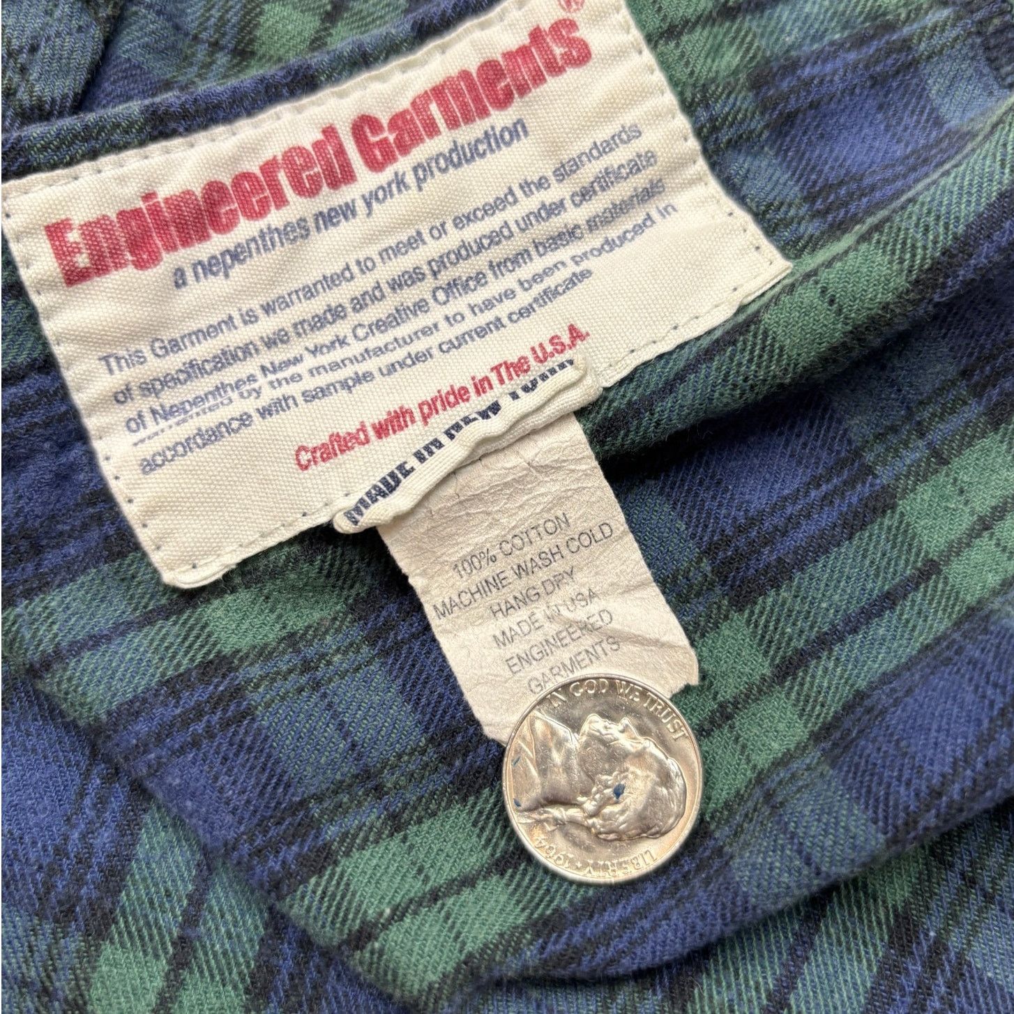 Engineered Garments × Nepenthes Engineered Garments Nepenthes Pearl Snap Plaid Shirt Large Size US L / EU 52-54 / 3 - 8 Thumbnail