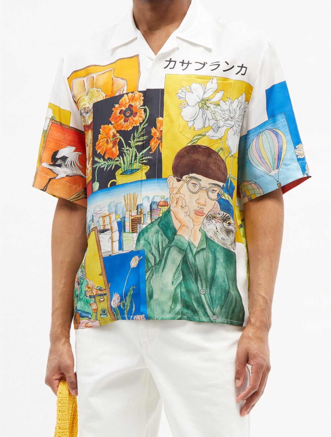 Casablanca casablanca montage print silk-twill shirt (rare) Size US S / EU 44-46 / 1 - 1 Thumbnail