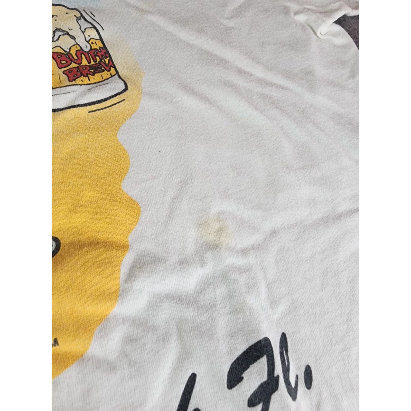 Vintage VINTAGE 1990s Butthead T-Shirt SZ Shirt XL White Mens Funny USA Panama City Fl Size US XL / EU 56 / 4 - 5 Thumbnail