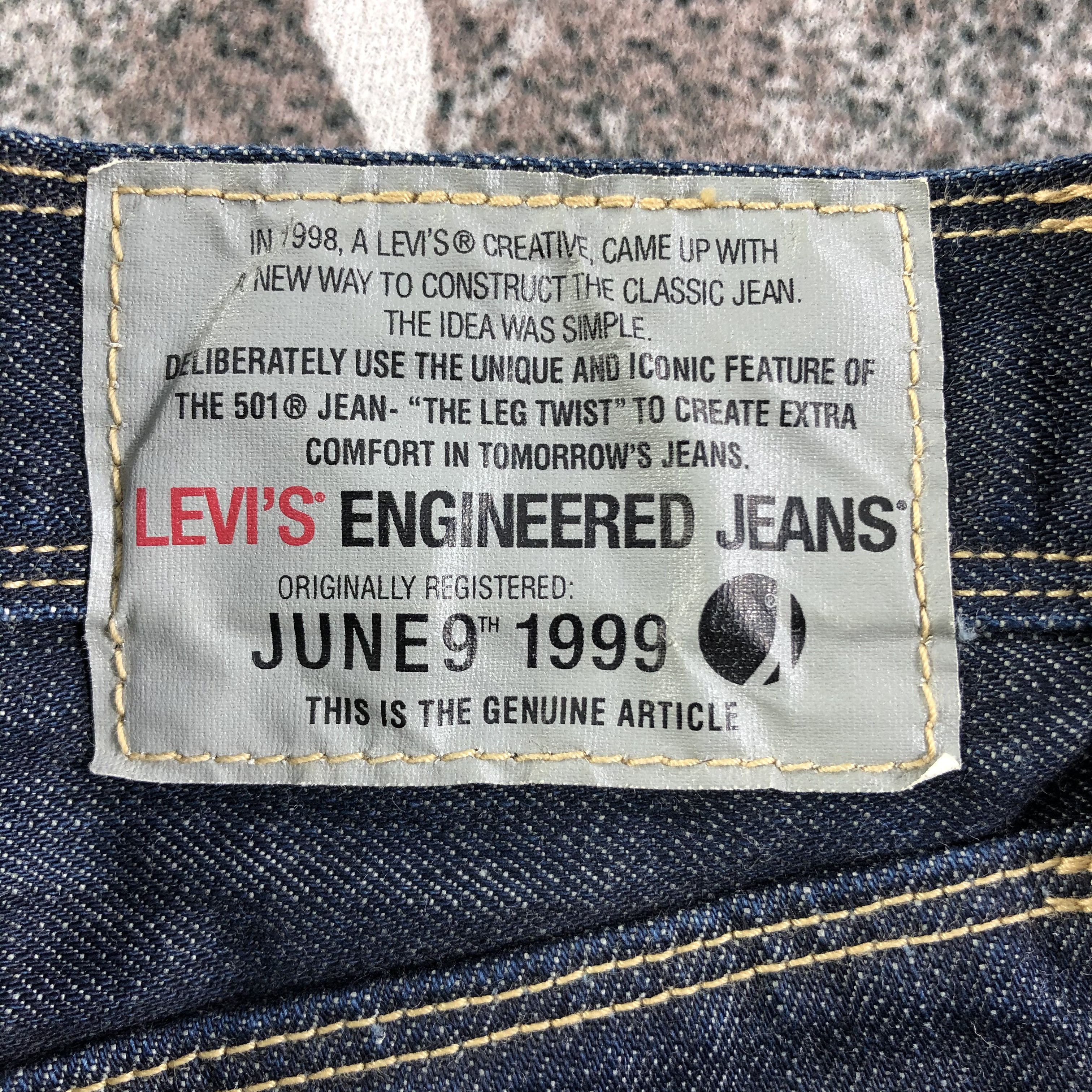Levi's Vintage Levis Engineered Jeans Flare Denim KJ1606 Size US 29 - 5 Thumbnail