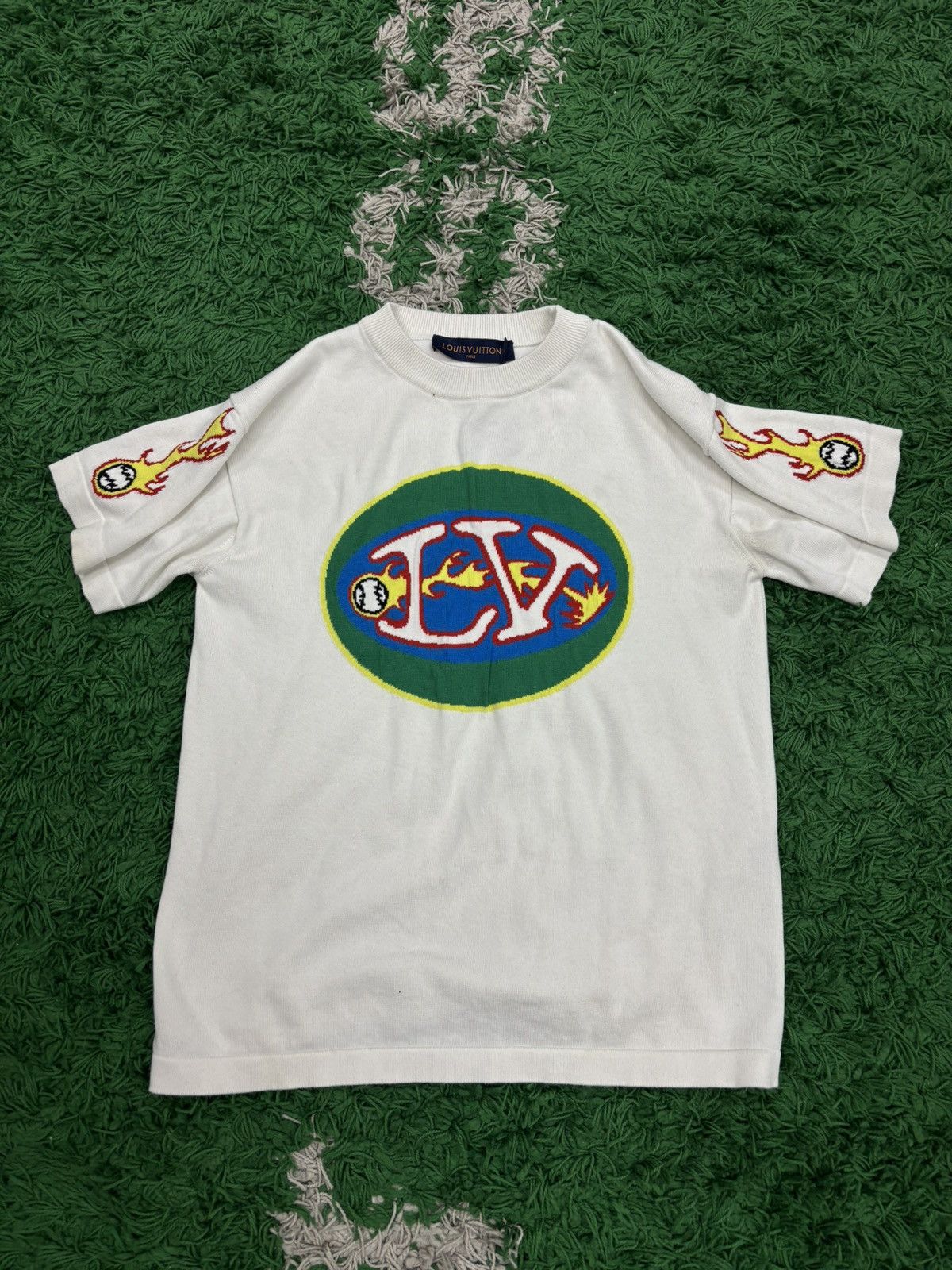 Louis Vuitton Louis Vuitton Baseball Flame Knit Shirt XS Xsmall Size US XS / EU 42 / 0 - 1 Thumbnail