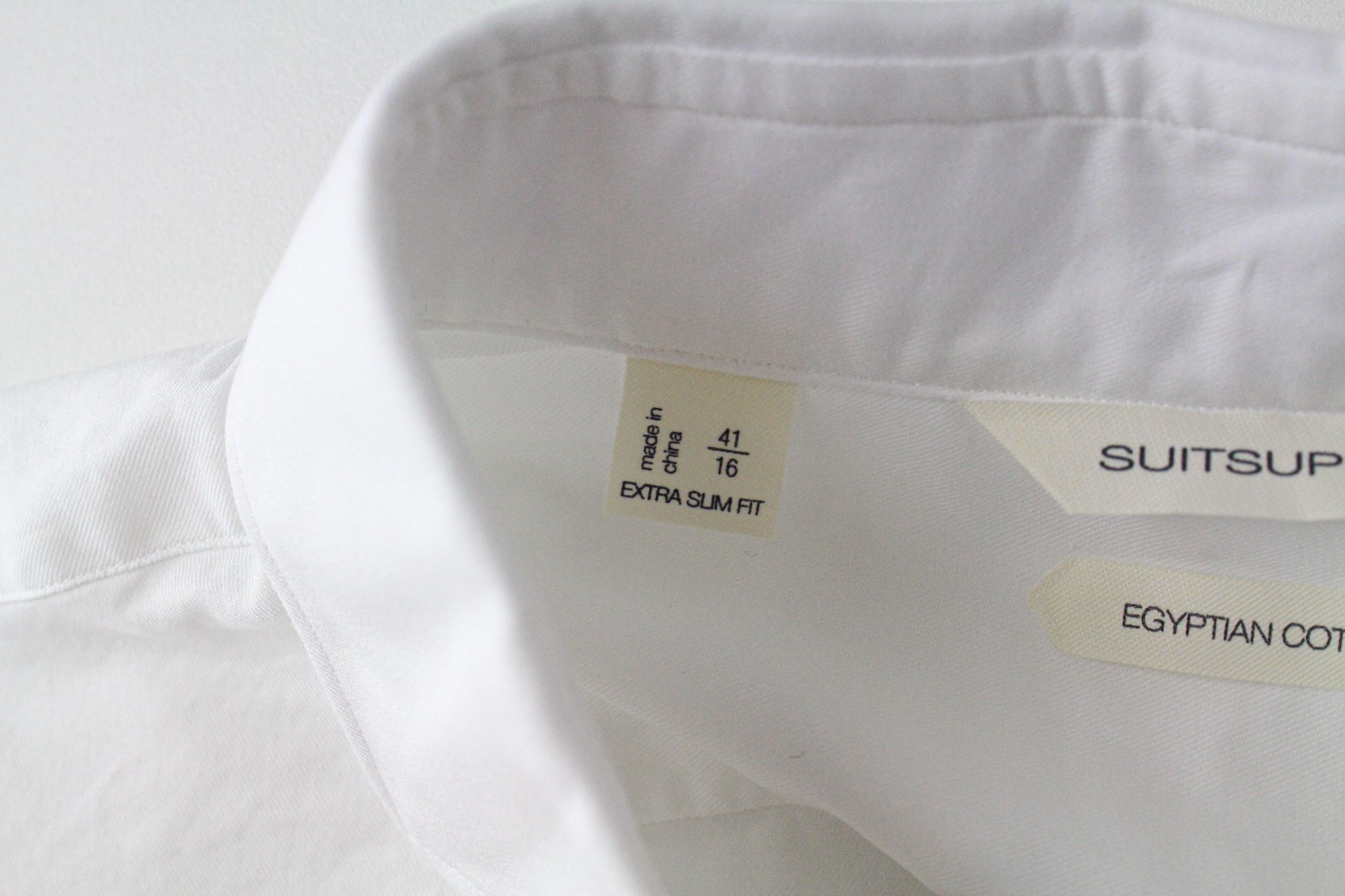 Suitsupply 41/16 Extra Slim Cotton White Twill 72525 Size 40R - 5 Thumbnail