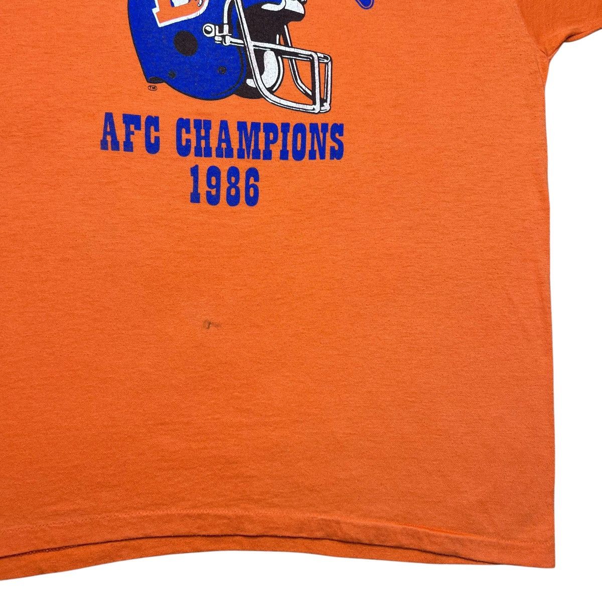 NFL × Vintage Vintage 1986 NFL Denver Broncos AFC Champions Spell Out Tee Size US L / EU 52-54 / 3 - 7 Thumbnail