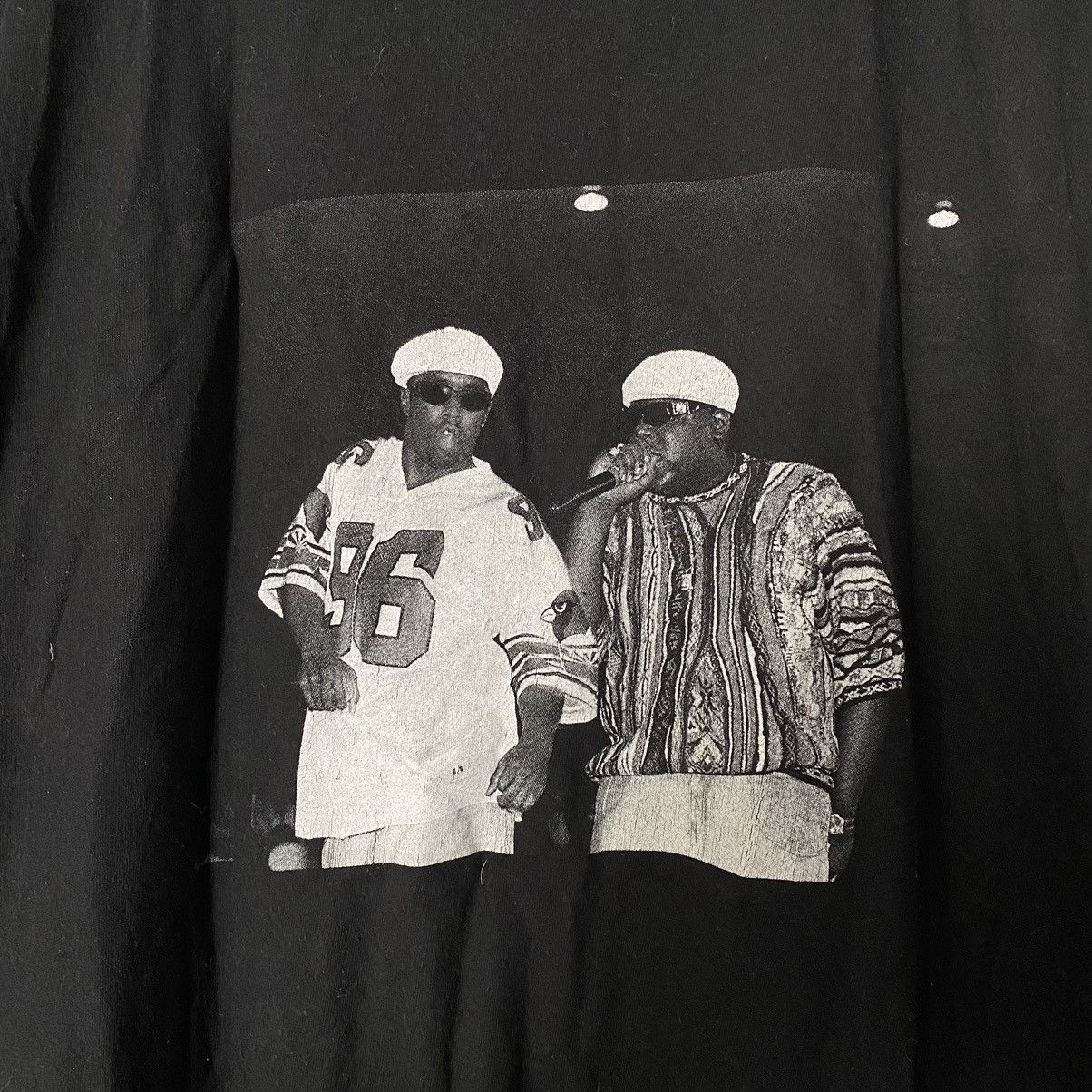 Rap Tees NOTORIOUS BIG BIGGIE SMALLS PHOTO RAP T SHIRT Size US L / EU 52-54 / 3 - 2 Thumbnail