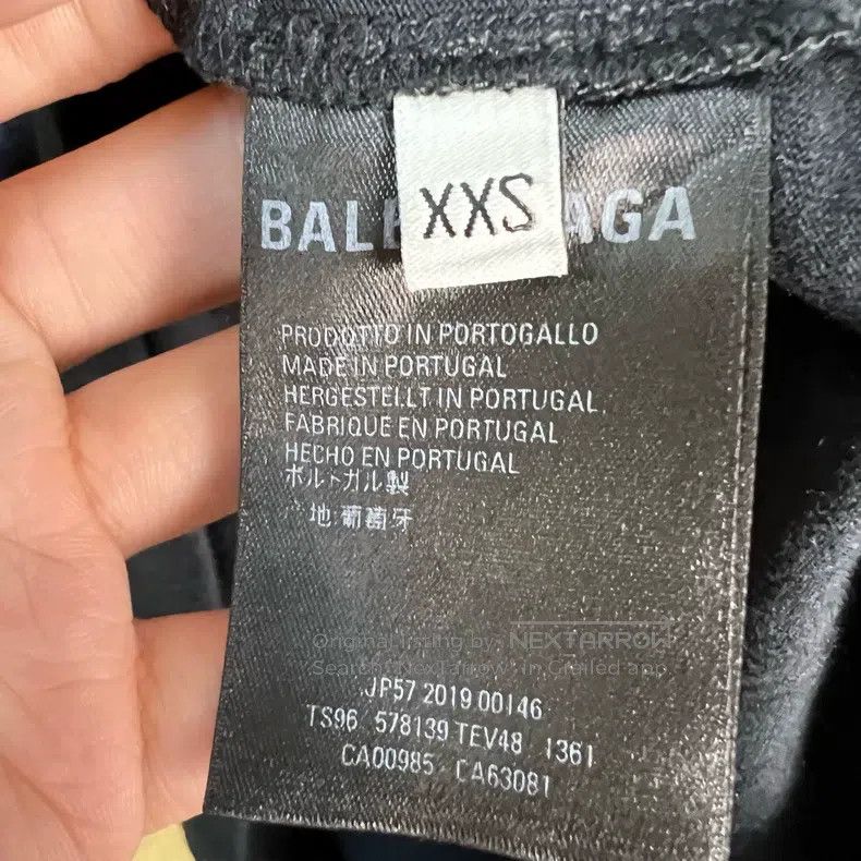 Balenciaga Balenciaga Classic Buckle Print Black Short Sleeve Size US XXS / EU 40 - 4 Thumbnail