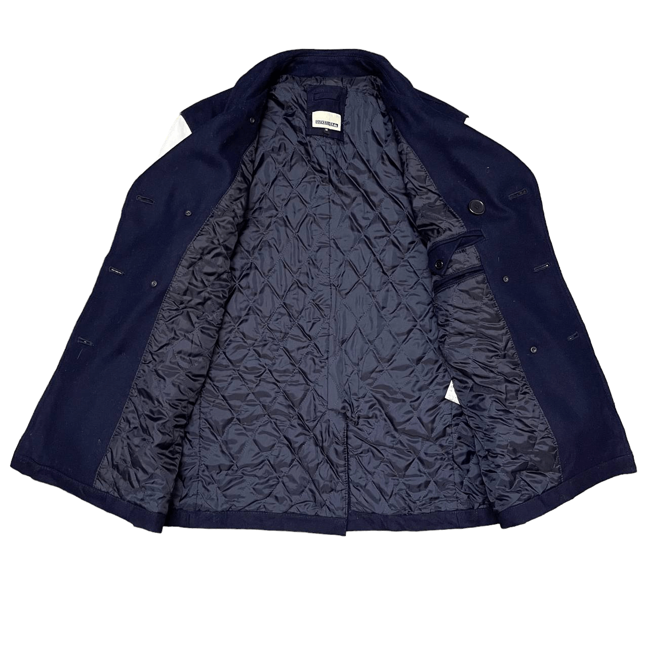 Quiksilver Vintage Quiksilver Wool Coat Leather Sleeve Size US M / EU 48-50 / 2 - 8 Thumbnail