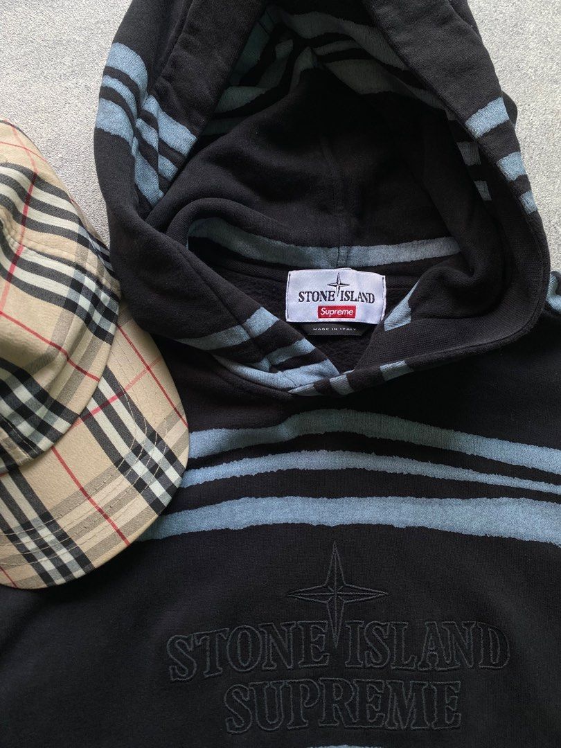 Stone Island × Supreme Stone Island x supreme warp stripe hoodie Size US S / EU 44-46 / 1 - 2 Thumbnail