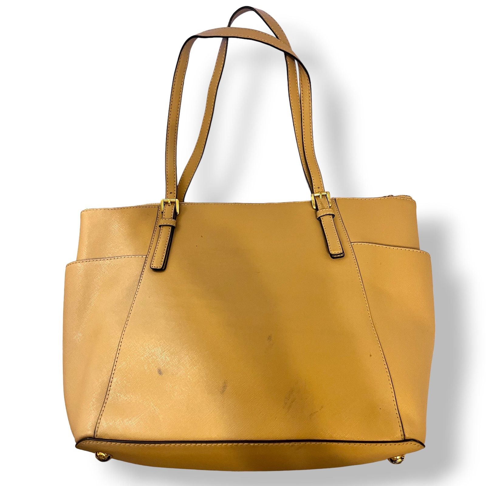 Michael Kors Michael Kors Jet Set Top Zip Tote Beige Large Shoulder Bag Size ONE SIZE - 2 Thumbnail