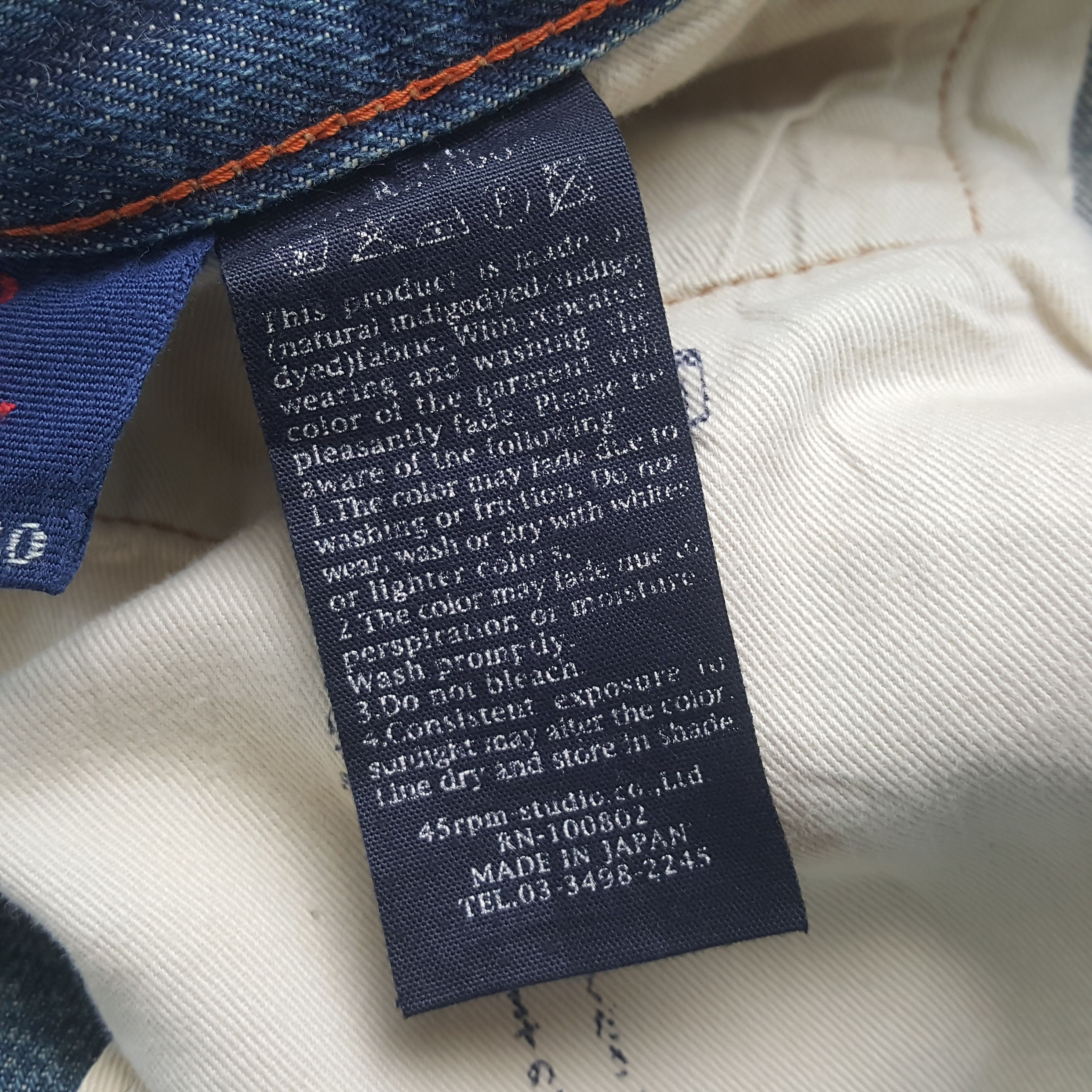 Japanese Brand × Vintage Vintage 45rpm Japanese Brand Distressed Style Jeans Size US 30 / EU 46 - 6 Thumbnail
