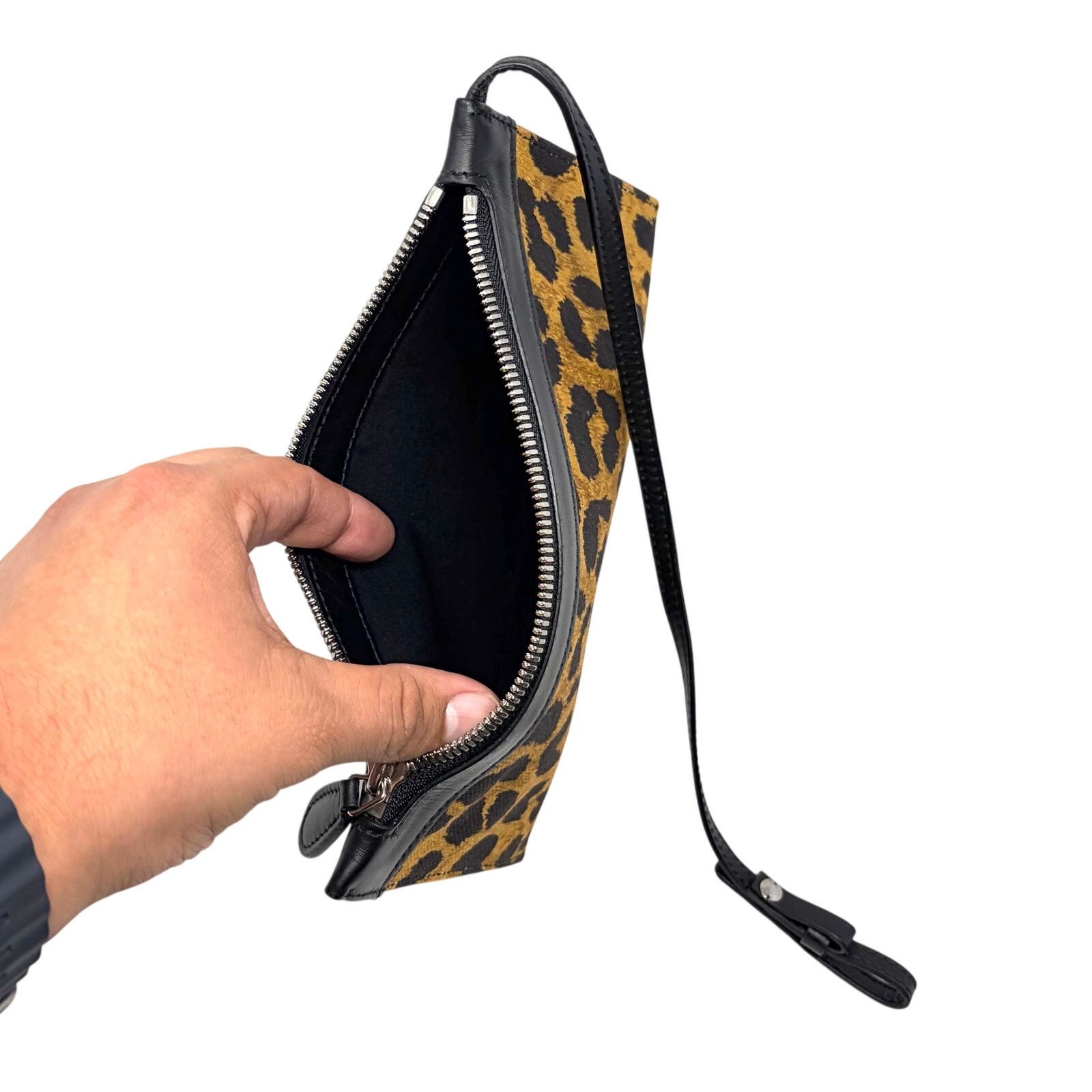 Balenciaga Balenciaga Leopard Print Zipper Pouch Size ONE SIZE - 7 Thumbnail