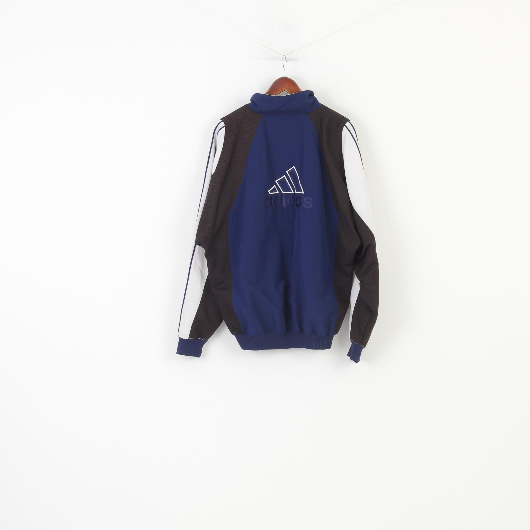 Adidas Adidas Men XL Jacket Navy Bomber Vintage 0085 Size US XL / EU 56 / 4 - 7 Thumbnail