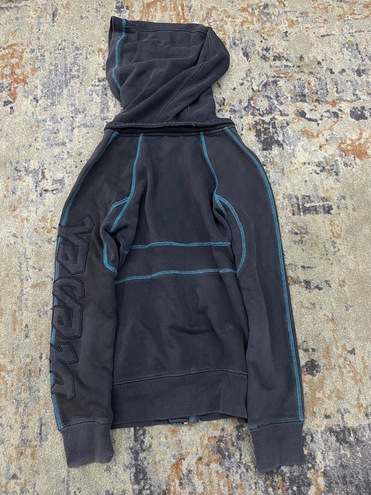 Diesel × Vintage Diesel stitch blue hoodie ifsixwasnine style Size US S / EU 44-46 / 1 - 4 Thumbnail