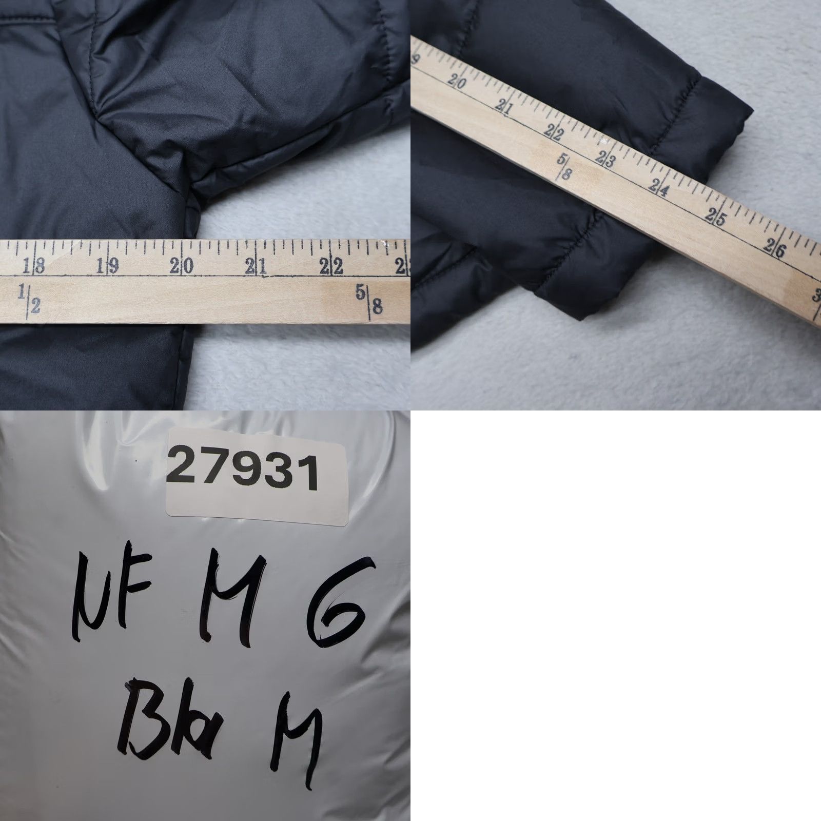 The North Face VINTAGE The North Face Jacket Mens S Black Quilted Puffer Full Zip Logo Embroidered Stand-Up Collar Size US S / EU 44-46 / 1 - 9 Thumbnail