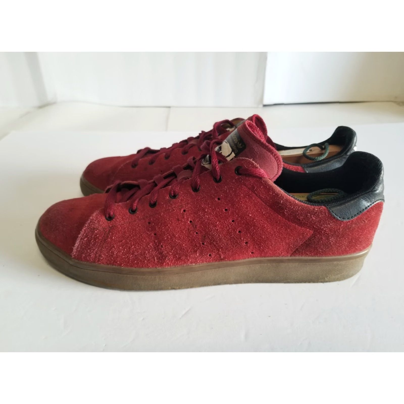Adidas Adidas Stan Smith Vulc Burgundy Gum Suede Skateboarding C75190 Men's Size 12 Size US 13 / EU 46 - 5 Thumbnail