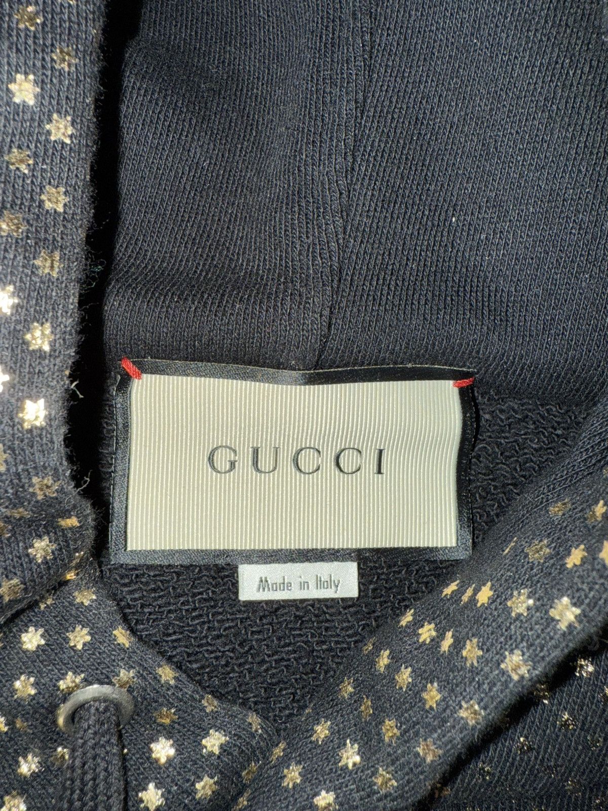Gucci Gucci Black Hoodie Hooded Sweatshirt GUCCY M STARS Size US M / EU 48-50 / 2 - 5 Thumbnail