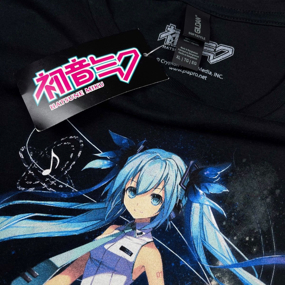 Anime × Japanese Brand Hatsune Miku Vocaloid Graphic T-Shirt Size US XL / EU 56 / 4 - 5 Thumbnail