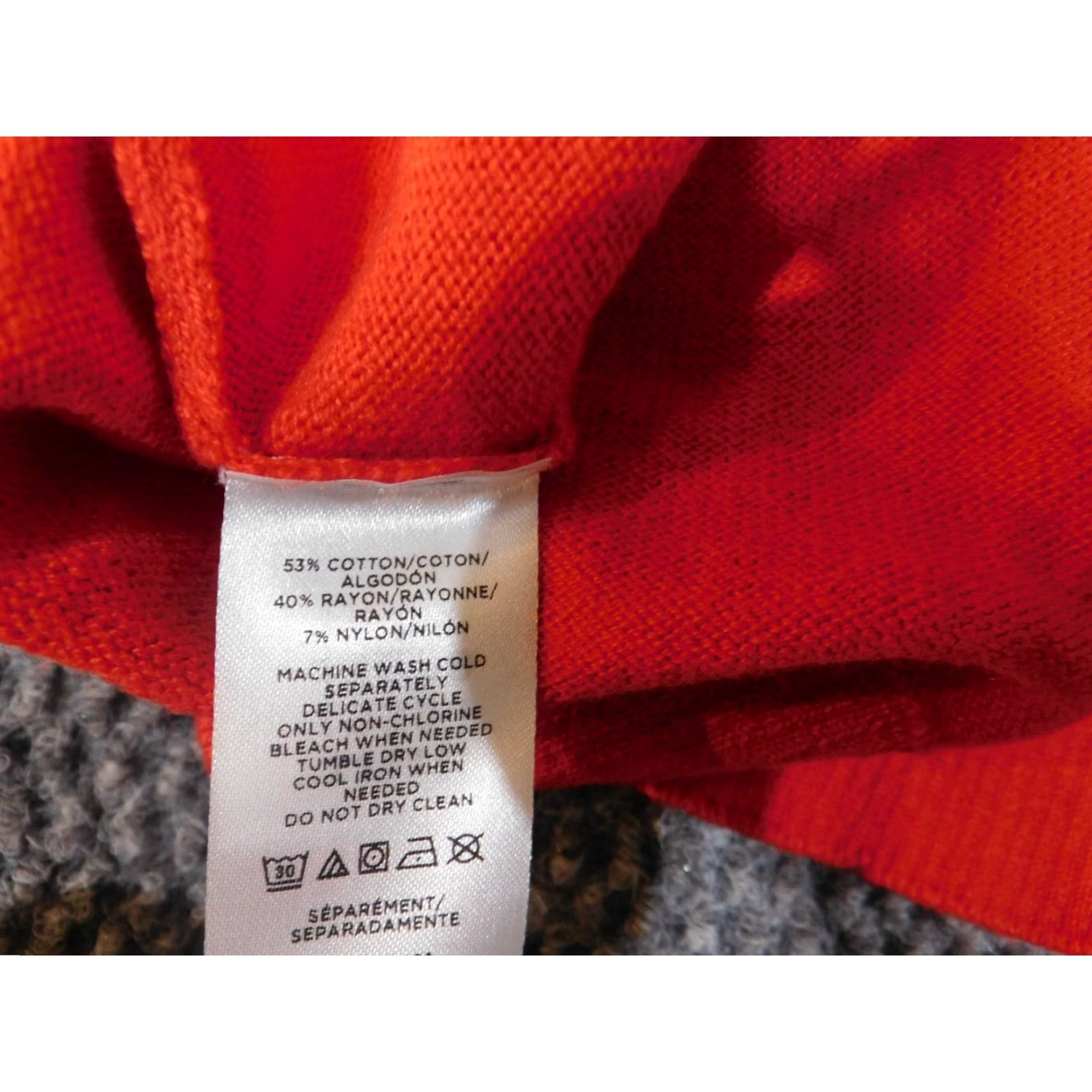 Loft LOFT Sweater XS red Pullover Knit Cotton Women Short Sleeve? (No—Long Sleeve) Size XS / US 0-2 / IT 36-38 - 7 Thumbnail