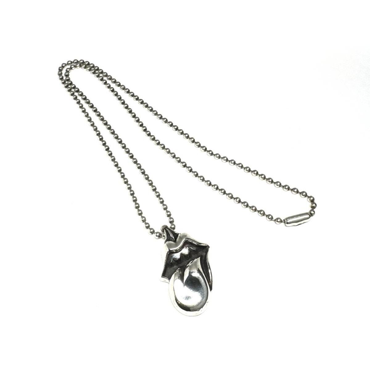 Chrome Hearts Lip and Tan Charm Necklace