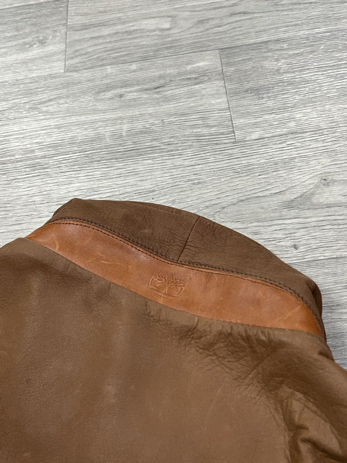 Timberland Vintage Timberland Leather Barn Jacket Brown Multi-Pocket Size US S / EU 44-46 / 1 - 11 Thumbnail