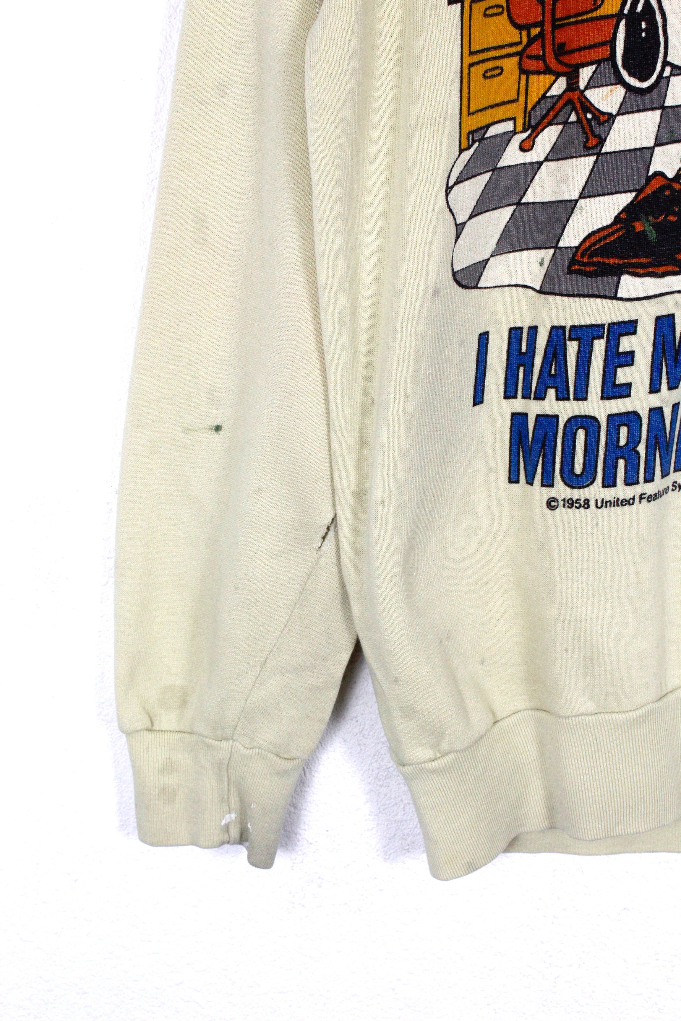 Cartoon Network Vintage Snoopy Peanuts Cartoon Distressed RARE Sweatshirt Size US M / EU 48-50 / 2 - 7 Thumbnail