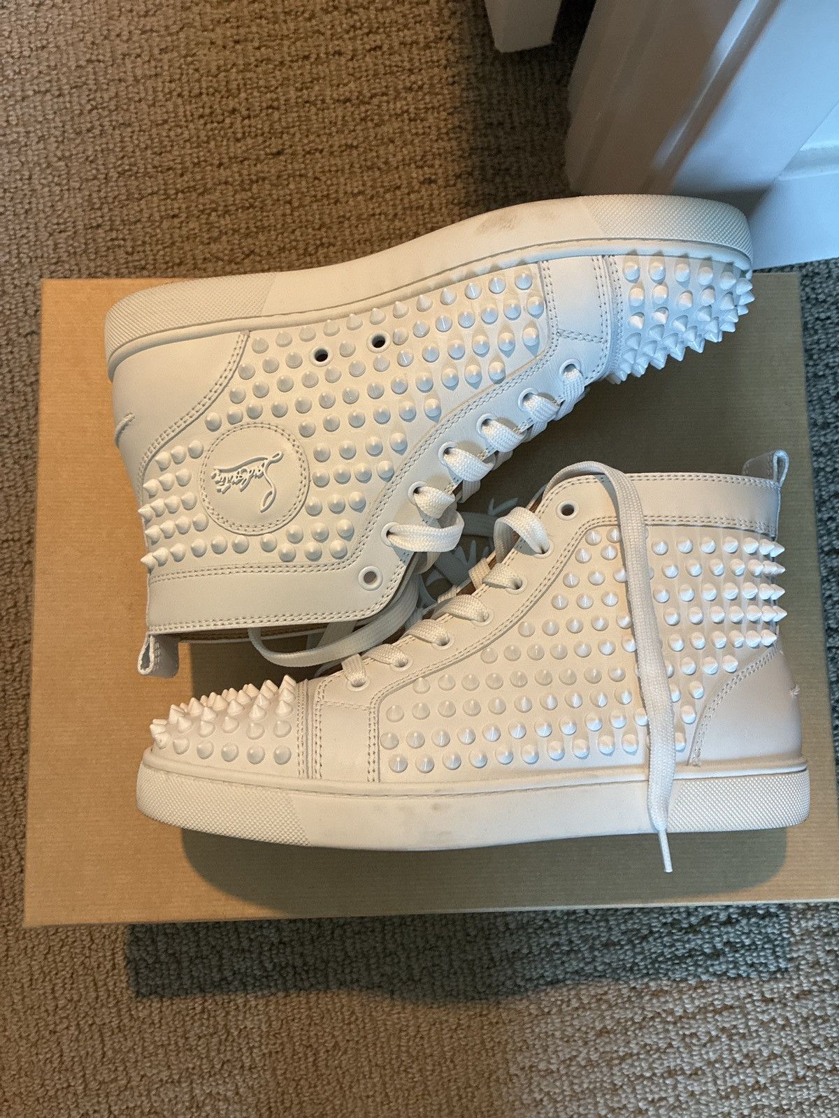 Christian Louboutin Louis Flat Calf/Spikes sneakers Size US 6 / EU 39 - 1 Thumbnail